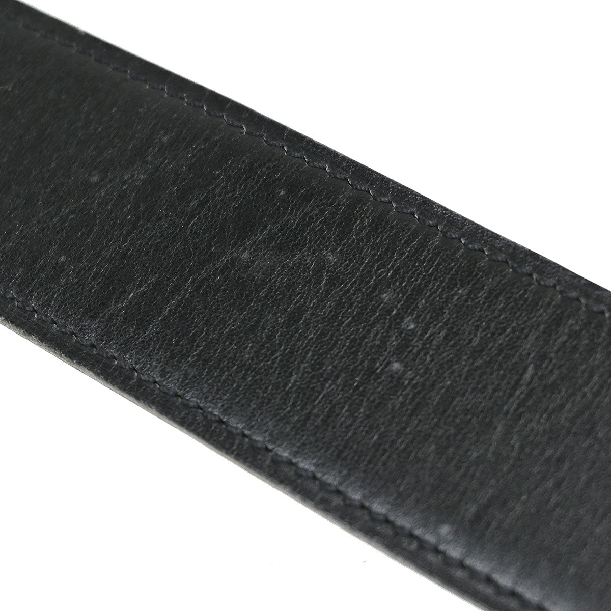Hermes Black Brown Box Calf Constance Reversible Belt #80 Small Good