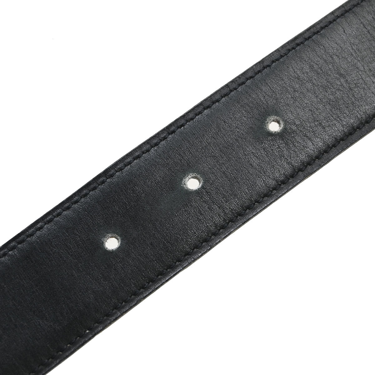 Hermes Black Brown Box Calf Constance Reversible Belt #80 Small Good
