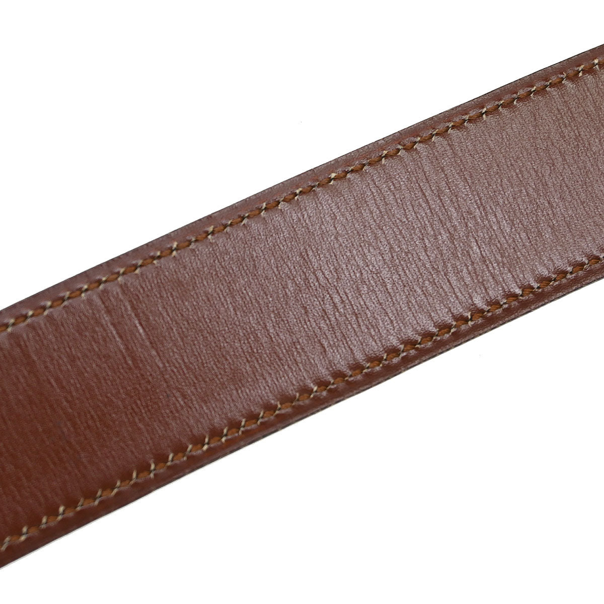 Hermes Black Brown Box Calf Constance Reversible Belt #80 Small Good
