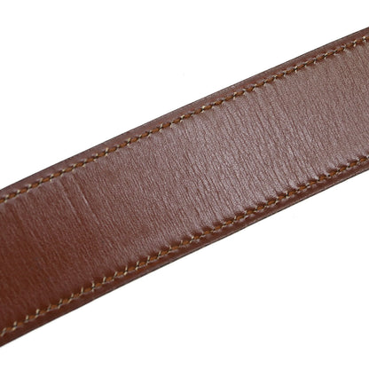Hermes Black Brown Box Calf Constance Reversible Belt #80 Small Good