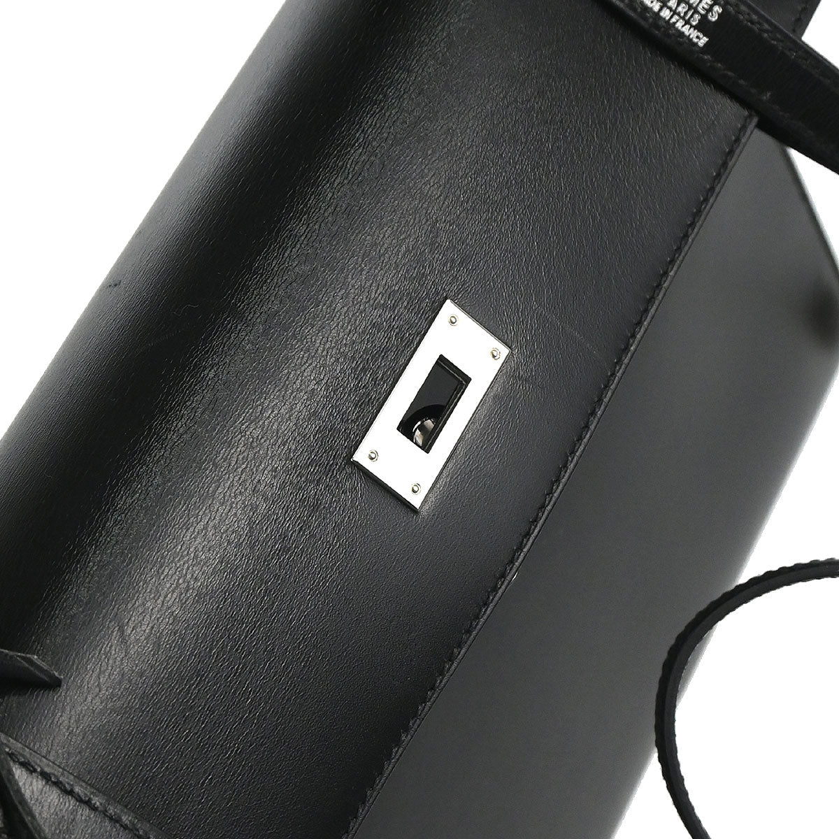 Hermes Black Box Calf Kelly 32 Sellier 2way Shoulder Handbag
