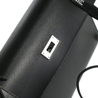 Hermes Black Box Calf Kelly 32 Sellier 2way Shoulder Handbag