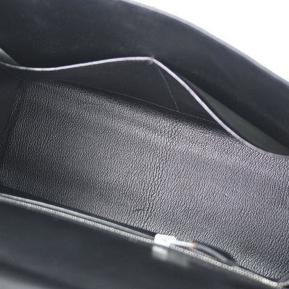 Hermes Black Box Calf Kelly 32 Sellier 2way Shoulder Handbag