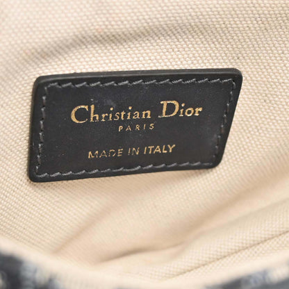 Christian Dior Navy Trotter Oblique Saddle 2way Shoulder Handbag