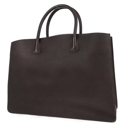 Hermes Marron Fjord White Bus GM Tote Bag