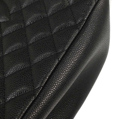 Chanel Black Caviar Skin Grand Shopping Tote GST Chain Handbag