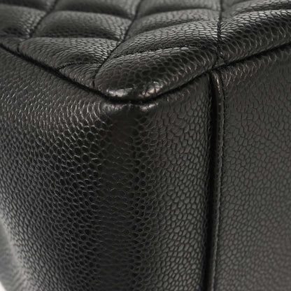 Chanel Black Caviar Skin Grand Shopping Tote GST Chain Handbag