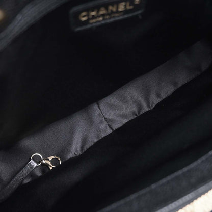 Chanel Black Caviar Skin Grand Shopping Tote GST Chain Handbag