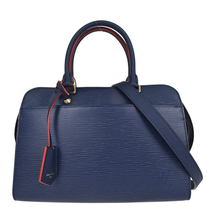 Louis Vuitton Indigo Epi Vaneau MM Tote 2way Shoulder Handbag M51239