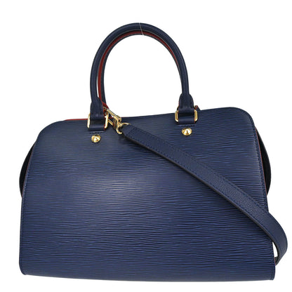 Louis Vuitton Indigo Epi Vaneau MM Tote 2way Shoulder Handbag M51239