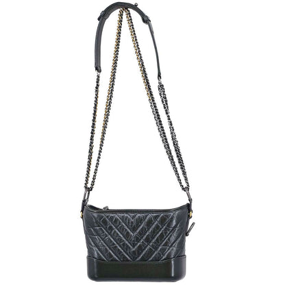 Chanel Khaki Lambskin Calfskin Small Gabrielle Shoulder Bag