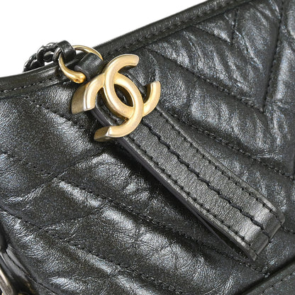 Chanel Khaki Lambskin Calfskin Small Gabrielle Shoulder Bag