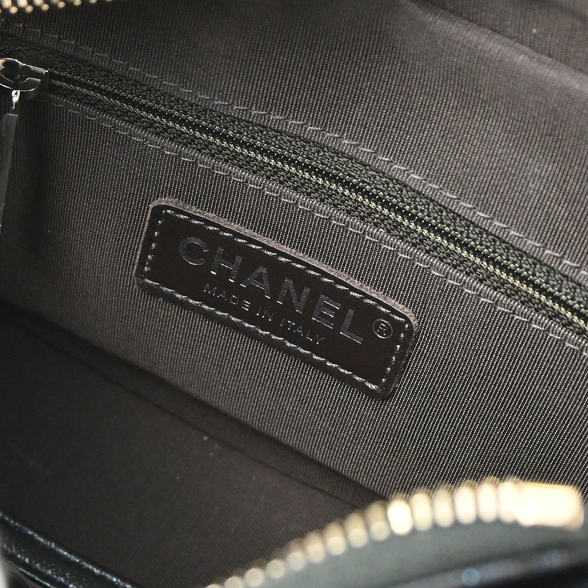 Chanel Khaki Lambskin Calfskin Small Gabrielle Shoulder Bag