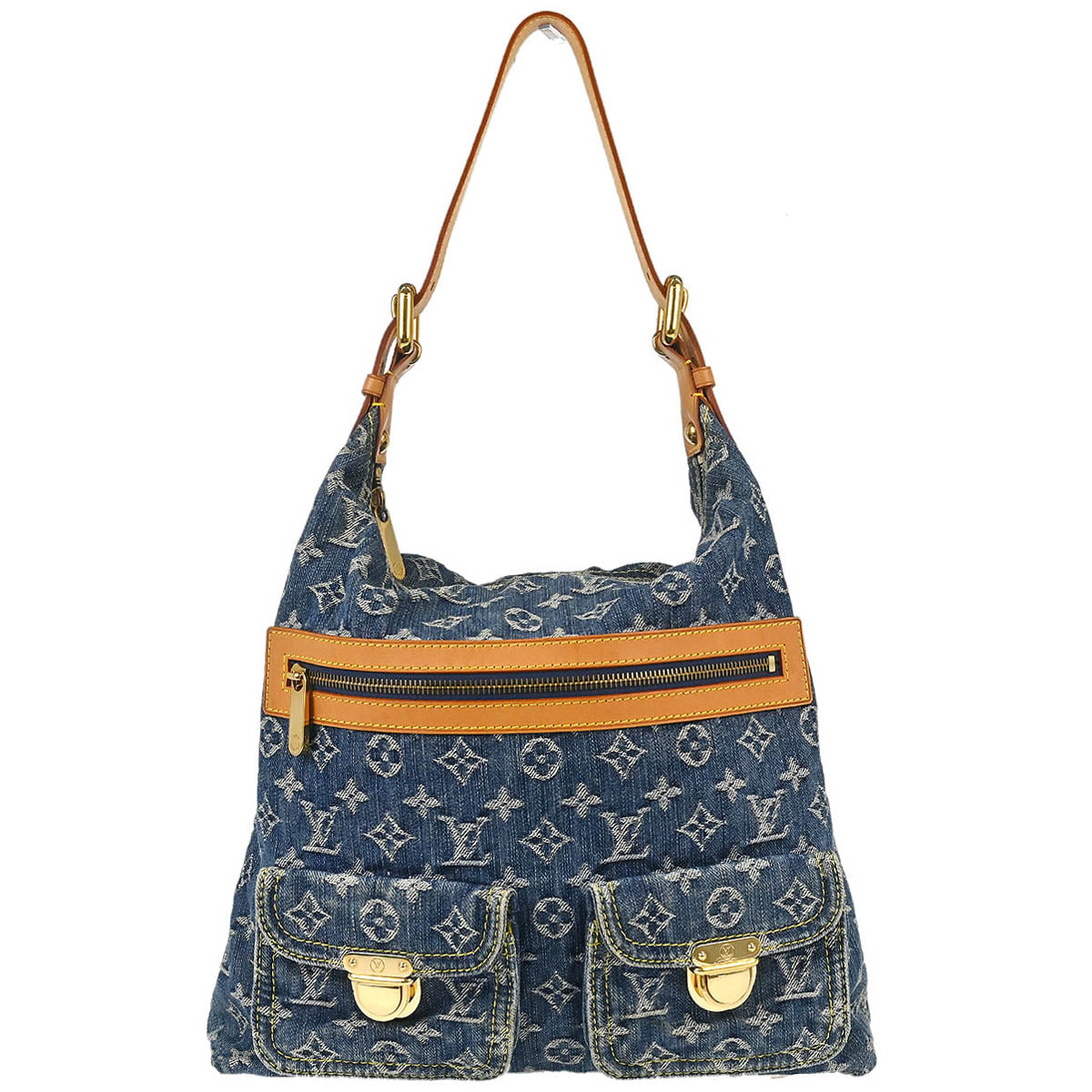 Louis Vuitton Monogram Denim Baggy GM 2way Shoulder Bag M95048