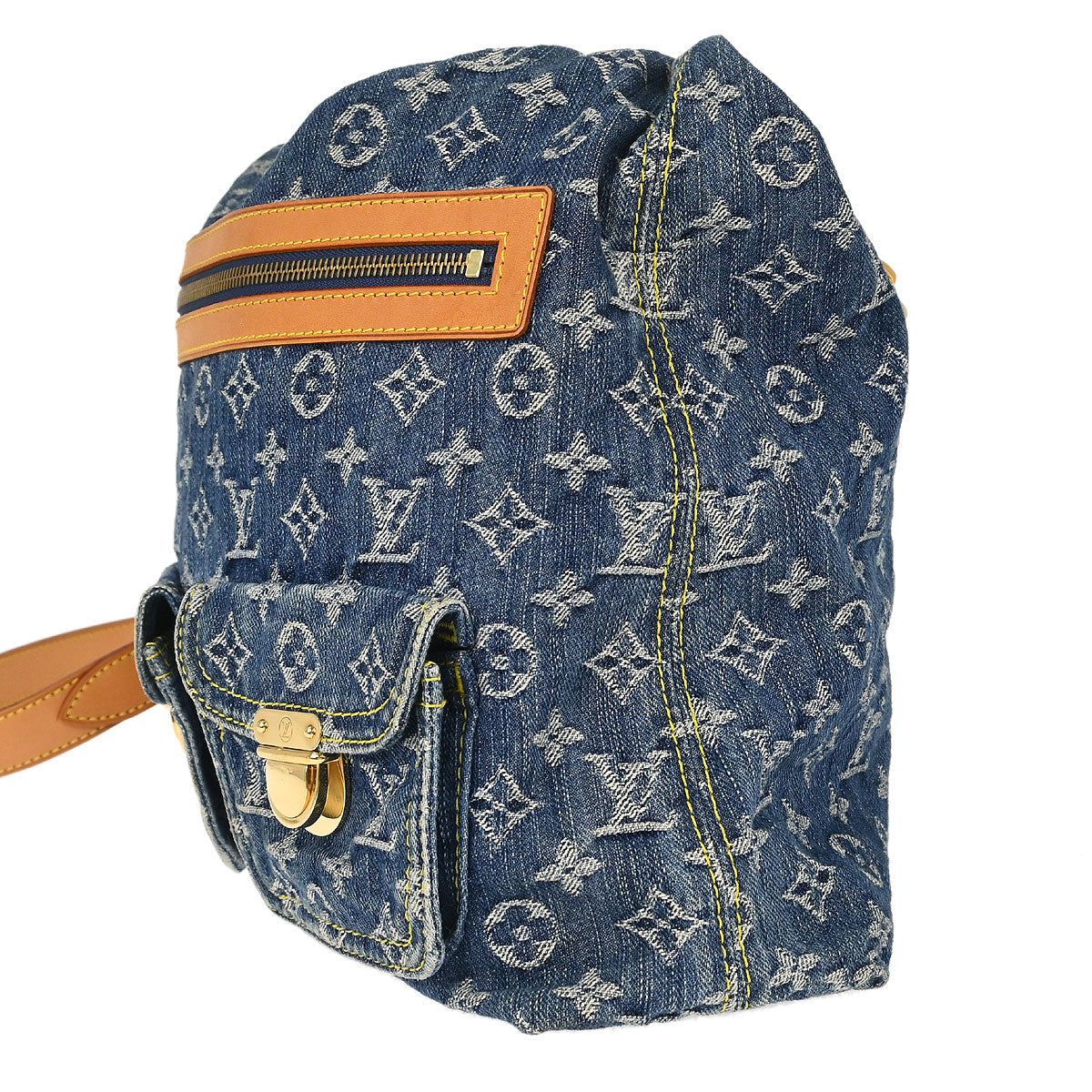 Louis Vuitton Monogram Denim Baggy GM 2way Shoulder Bag M95048