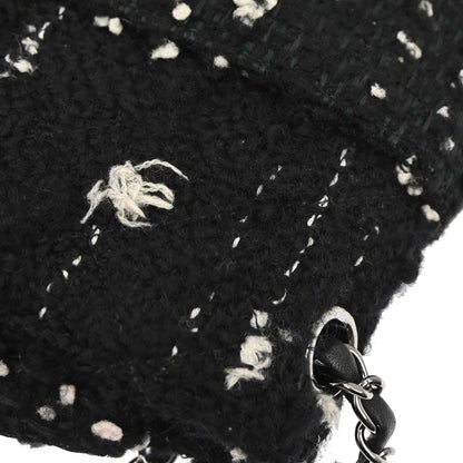 Chanel 2015-2016 Black Tweed Elementary Chic Flap Shoulder Bag