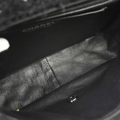 Chanel 2015-2016 Black Tweed Elementary Chic Flap Shoulder Bag