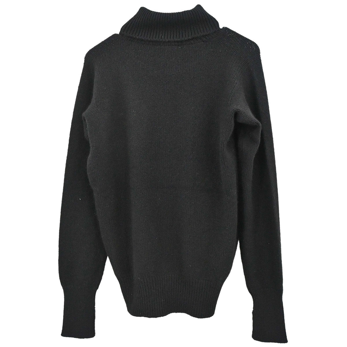 Chanel 1996 Turtleneck Sweater Knit Top Black #44