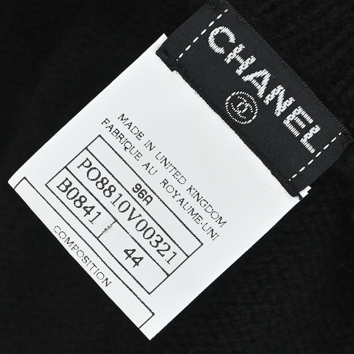 Chanel 1996 Turtleneck Sweater Knit Top Black #44