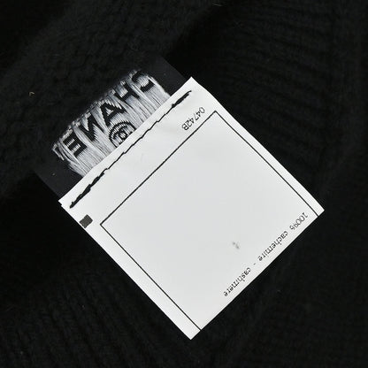 Chanel 1996 Turtleneck Sweater Knit Top Black #44
