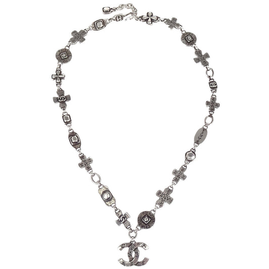Chanel 1999 CC Chain Necklace Silver