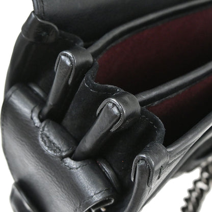 Chanel Black Calfskin Pony Hair Paris-Dallas Saddle Shoulder Bag