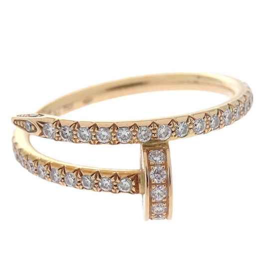 Cartier Juste Un Clou Ring INZ377 Au750 Diamond Gold #52 #51 Jewelry