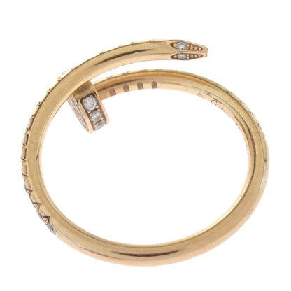 Cartier Juste Un Clou Ring INZ377 Au750 Diamond Gold #52 #51 Jewelry