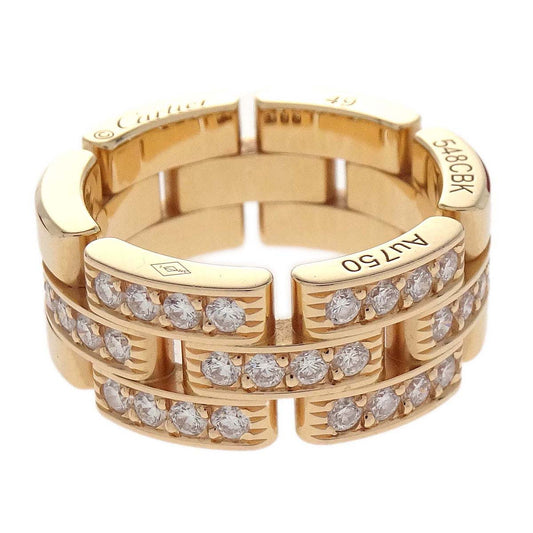 Cartier Maillon Panthere Ring Au750 Diamond #49 #48 548CBK Jewelry