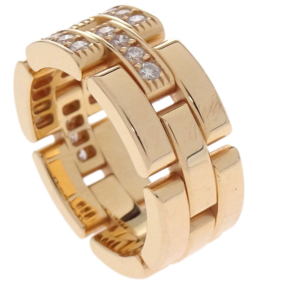 Cartier Maillon Panthere Ring Au750 Diamond #49 #48 548CBK Jewelry