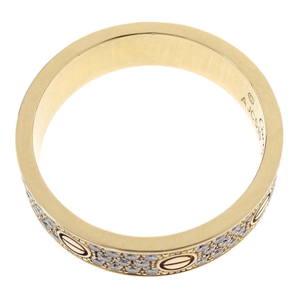 Cartier Mini Love Full Pave Ring Au750 Diamond #54 AJC510 Jewelry