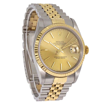 Rolex Oyster Perpetual Datejust 36mm Ref.16233 Self-winding Watch SS 18K