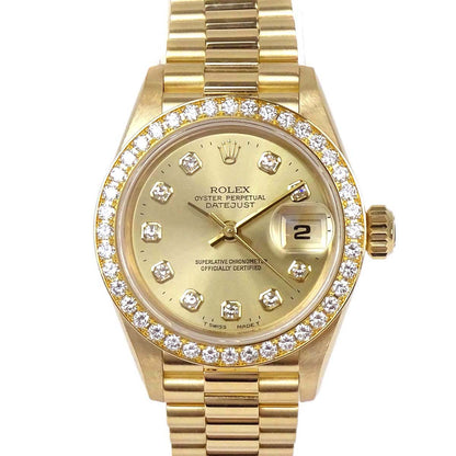 Rolex Oyster Perpetual Datejust 26mm Ref.69138 Watch 18KYG Diamond