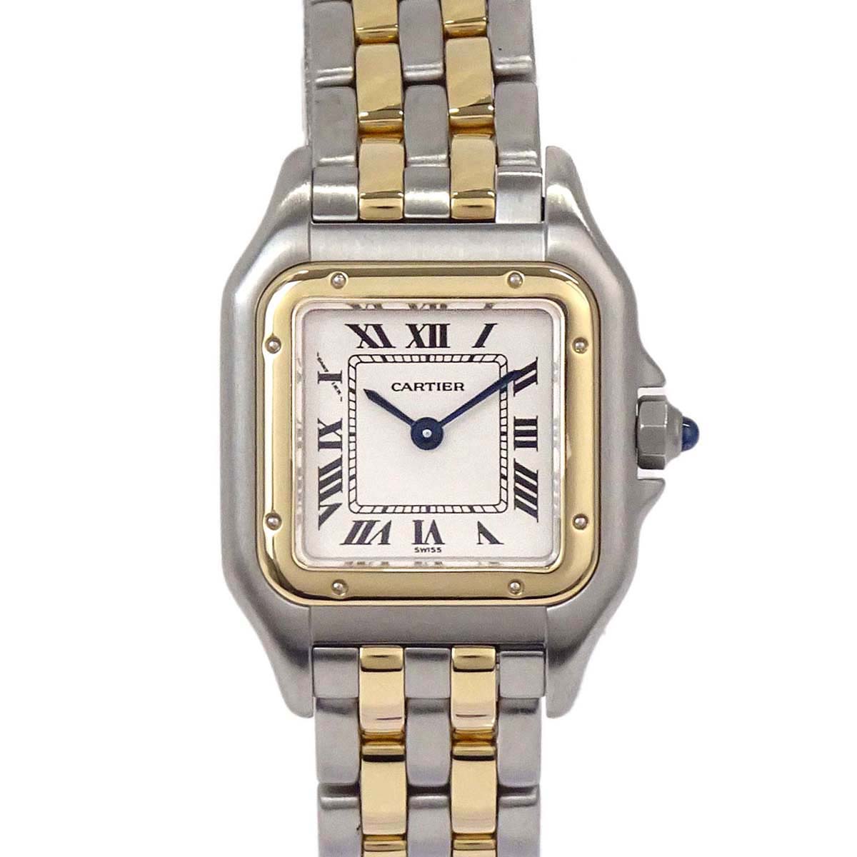 Cartier Panthere SM 2-Row 22mm Ref.1120 Quartz Watch 18KYG SS