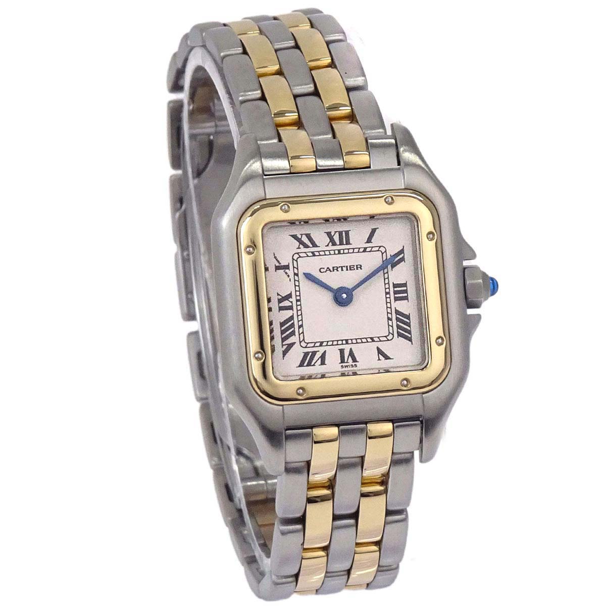 Cartier Panthere SM 2-Row 22mm Ref.1120 Quartz Watch 18KYG SS