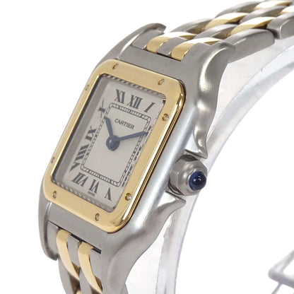 Cartier Panthere SM 2-Row 22mm Ref.1120 Quartz Watch 18KYG SS