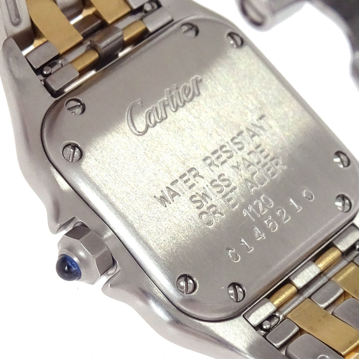 Cartier Panthere SM 2-Row 22mm Ref.1120 Quartz Watch 18KYG SS