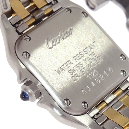 Cartier Panthere SM 2-Row 22mm Ref.1120 Quartz Watch 18KYG SS