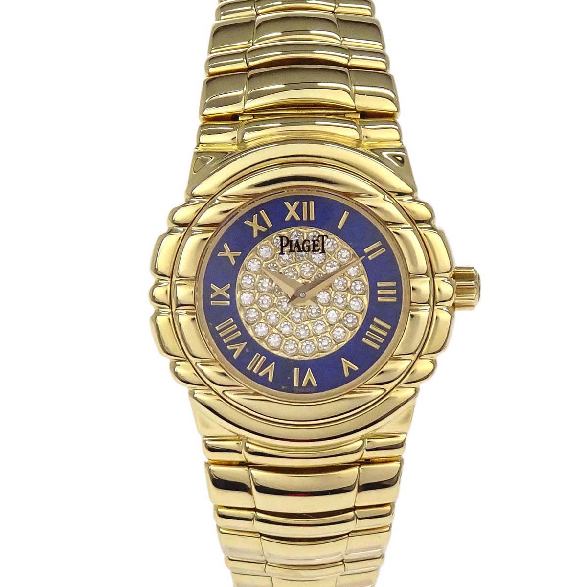 Piaget Tanagra 24mm Lapis-lazuli Ref.1631M401D Quartz Watch 18KYG