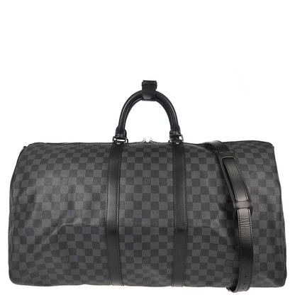 Louis Vuitton Damier Graphite Keepall Bandouliere 55 Duffle N41413