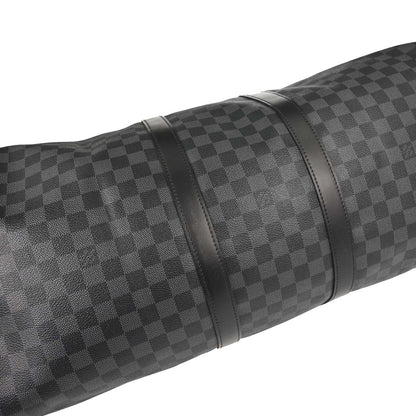 Louis Vuitton Damier Graphite Keepall Bandouliere 55 Duffle N41413