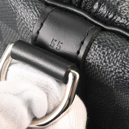 Louis Vuitton Damier Graphite Keepall Bandouliere 55 Duffle N41413