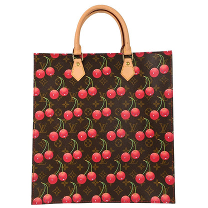 Louis Vuitton Monogram Cherry Sac Plat Tote Handbag M95010