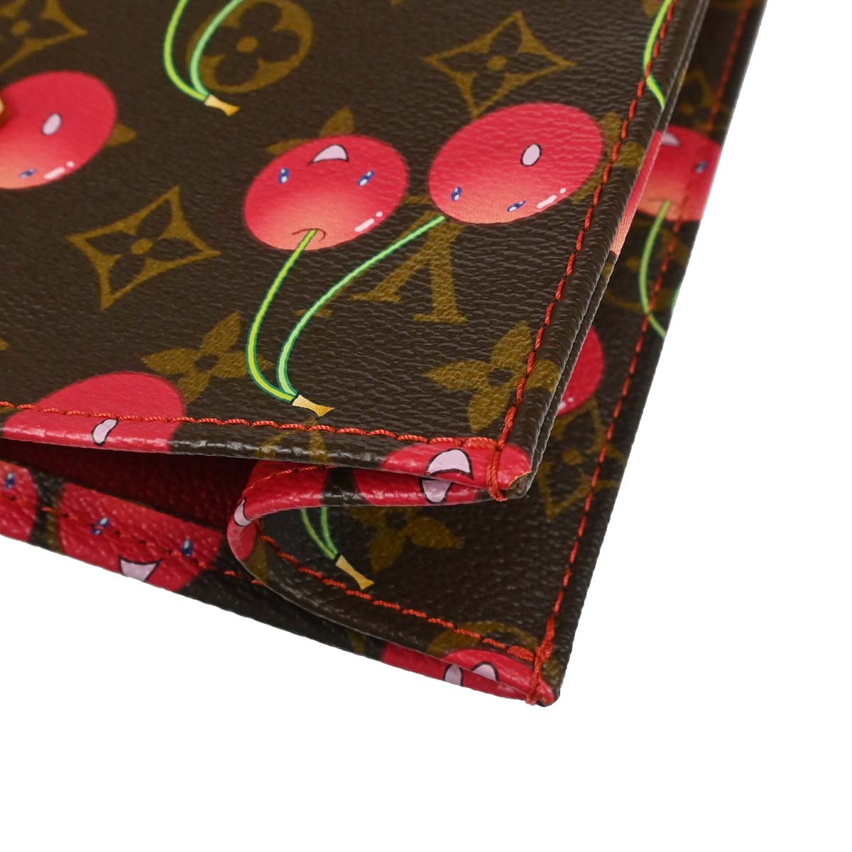 Louis Vuitton Monogram Cherry Sac Plat Tote Handbag M95010