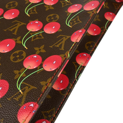 Louis Vuitton Monogram Cherry Sac Plat Tote Handbag M95010
