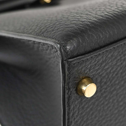 Hermes Black Ardennes Kelly 35 Sellier 2way Shoulder Handbag