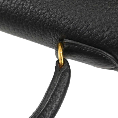 Hermes Black Ardennes Kelly 35 Sellier 2way Shoulder Handbag