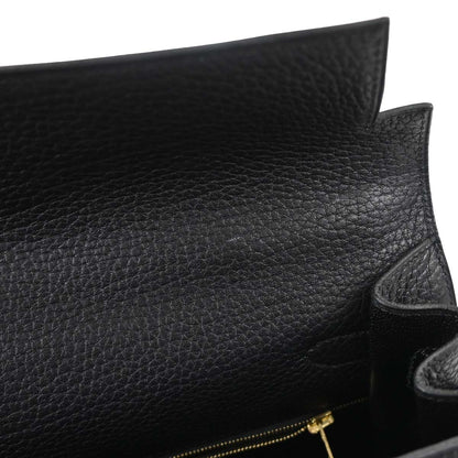 Hermes Black Ardennes Kelly 35 Sellier 2way Shoulder Handbag