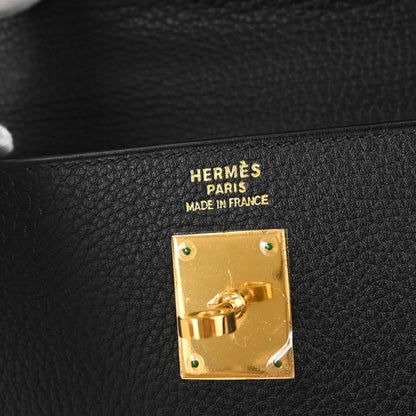 Hermes Black Ardennes Kelly 35 Sellier 2way Shoulder Handbag