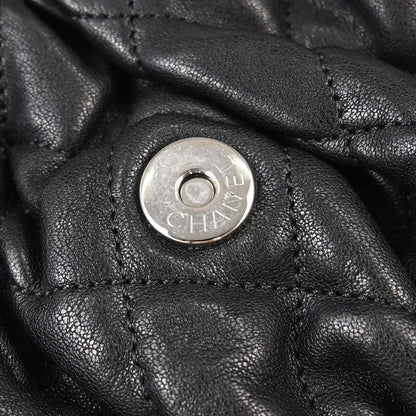 Chanel 2012 Black Calfskin Chain Around Shoulder Bag